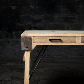 Vintage Reclaimed Wood Desk - Qarnation