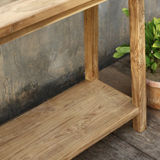 Courtyard console table