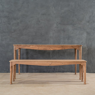 Adel Dining Table and Bench