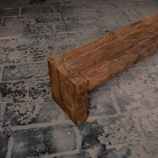 Handcrafted Reclaimed Solid Wood Bench