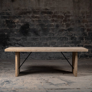 Reclaimed Weathered Wood Dining Table