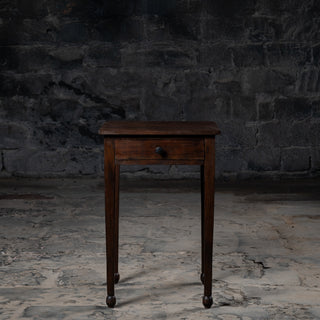 Vintage Reclaimed Neem Wood Bedside Table With Drawer