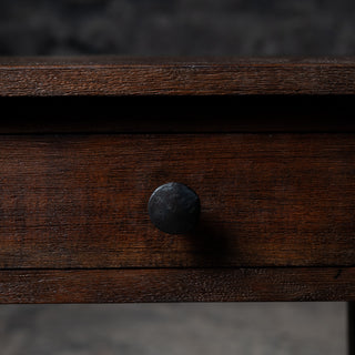 Vintage Reclaimed Neem Wood Bedside Table With Drawer