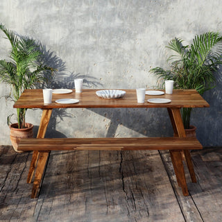 Serenova Dining Table with Bench - Qarnation