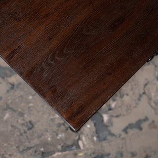 Vintage Reclaimed Neem Wood Bedside Table With Drawer - Qarnation