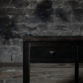Vintage Reclaimed Wood Kitchen Counter Table With Drawers - Qarnation